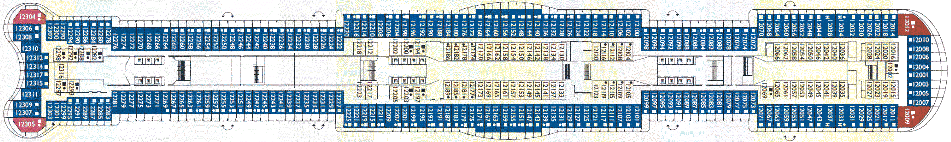 Deckplan Deck 12 – Costa Toscana
