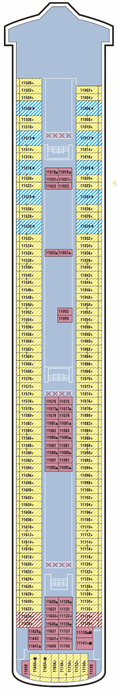 Deckplan Deck 11 – Norwegian Jewel