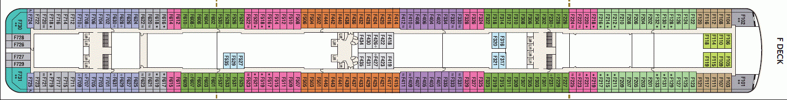 Deckplan F Deck – Britannia