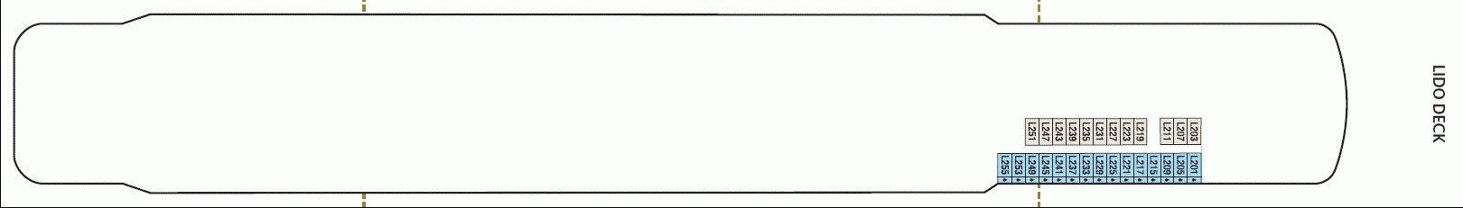Deckplan Lido Deck – Britannia