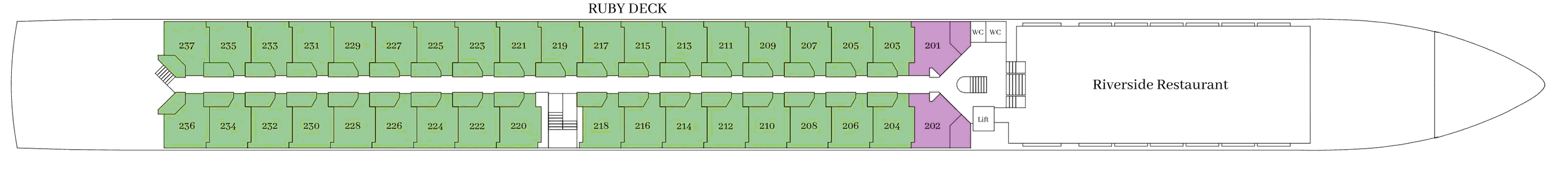 Deckplan Rubin Deck – VIVA One