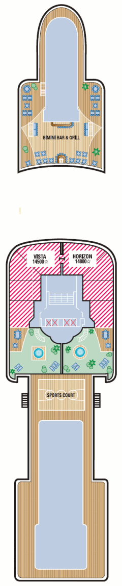 Deckplan Deck 14 – Norwegian Dawn