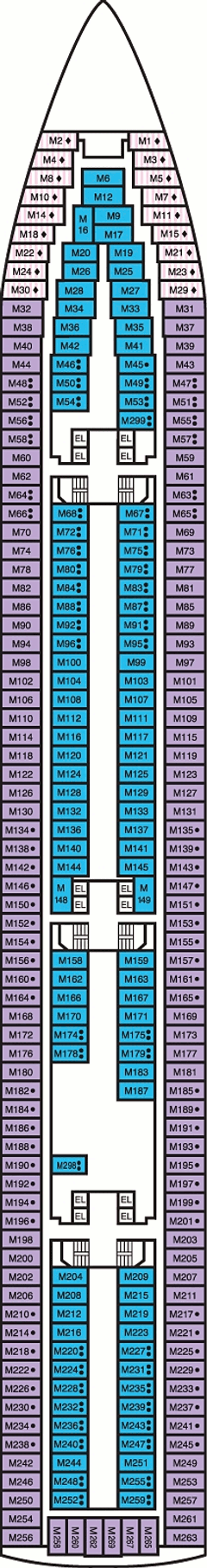 Deckplan Main Deck – Carnival Elation