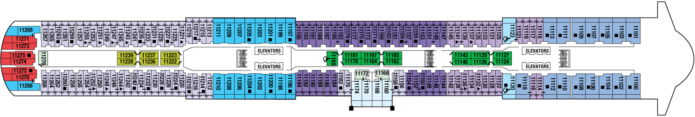 Deckplan Deck 11 – Celebrity Edge