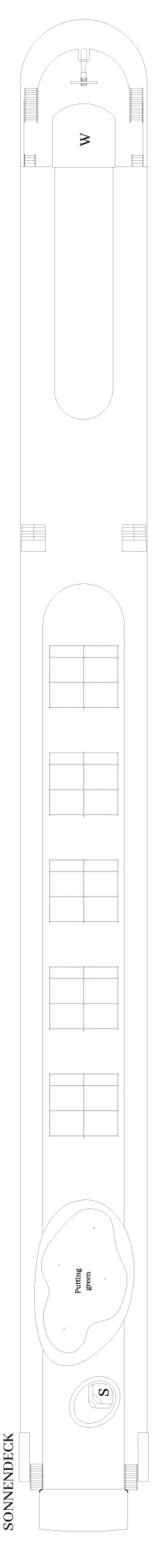 Deckplan Sonnen Deck – VIVA Two