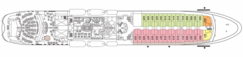 Deckplan Deck 6 – Seven Seas Navigator