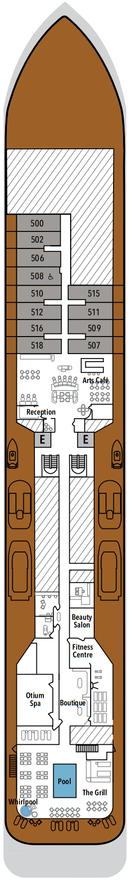 Deckplan Deck 5 – Silver Endeavour