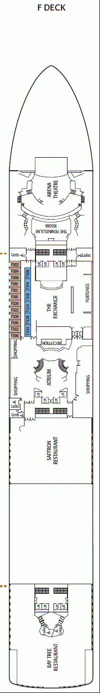 Deckplan F Deck – Ventura
