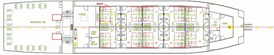 Deckplan Oberdeck – Lan Diep