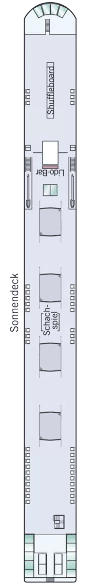 Deckplan Sonnendeck – Amadeus Queen