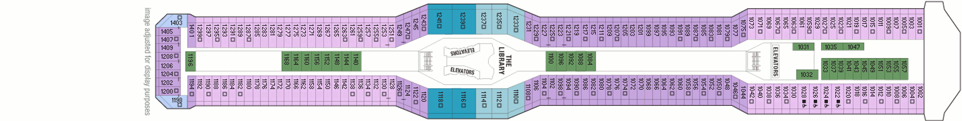 Deckplan Sky Deck – Celebrity Solstice  