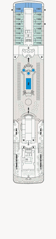 Deckplan Deck 11 – Seven Seas Mariner
