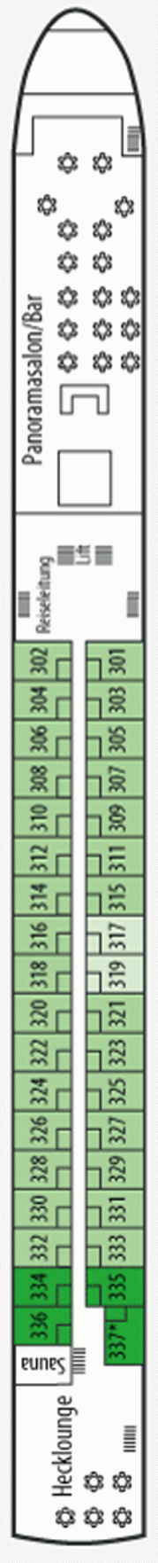 Deckplan Oberdeck – Vistasky