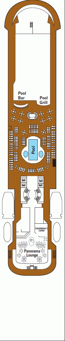 Deckplan Deck 8 – Silver Cloud