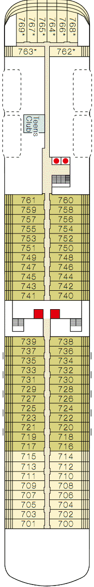 Deckplan Deck 7 – MS Europa 2