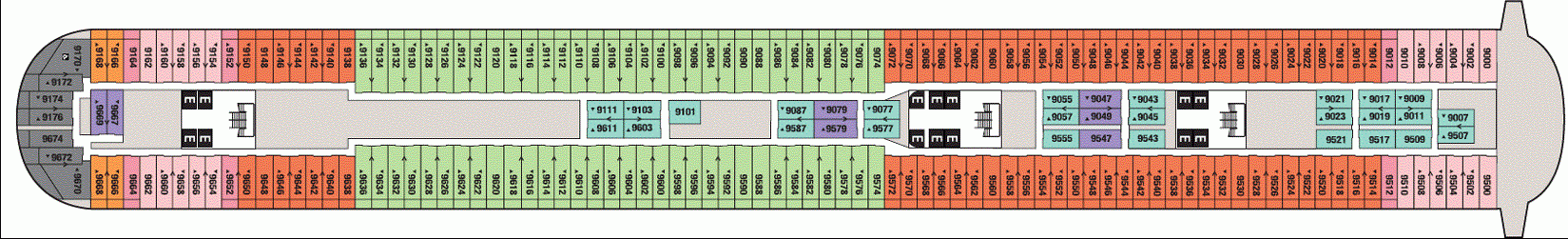 Deckplan Deck 9 – Disney Dream
