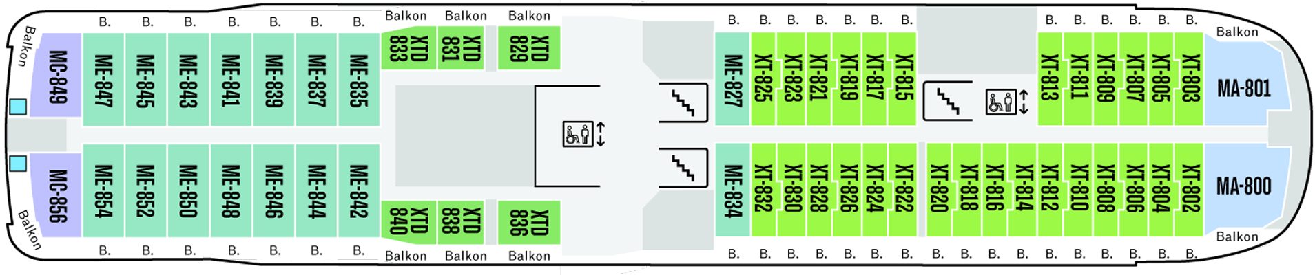 Deckplan Deck 08 – Roald Amundsen