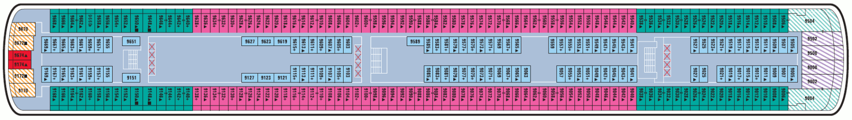 Deckplan Deck 09 – Norwegian Jewel