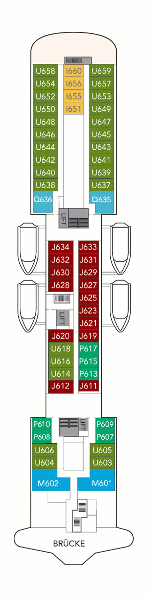 Deckplan Deck 6 – Polarlys