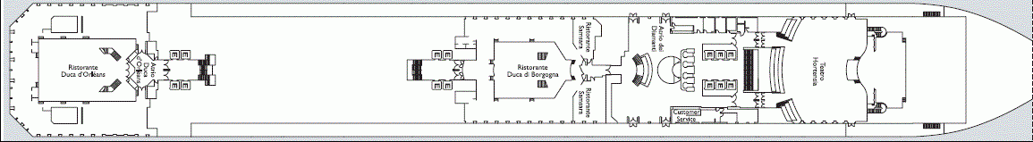 Deckplan Deck 3 Hermitage – Costa Favolosa