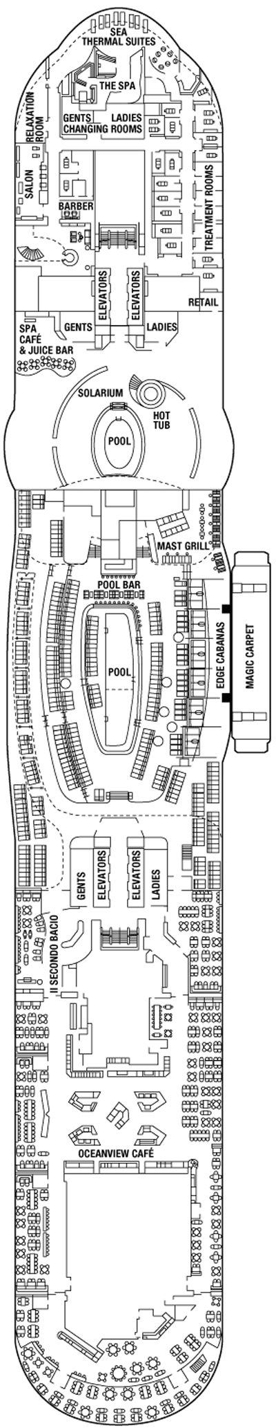 Deckplan Deck 14 – Celebrity Edge