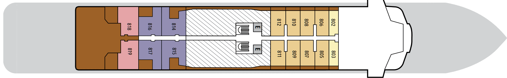 Deckplan Deck 8 – Silver Endeavour