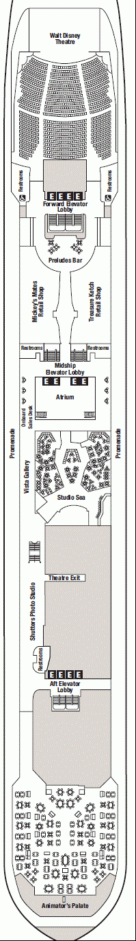 Deckplan Deck 4 – Disney Magic