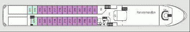 Deckplan Oberdeck – Swiss Crystal