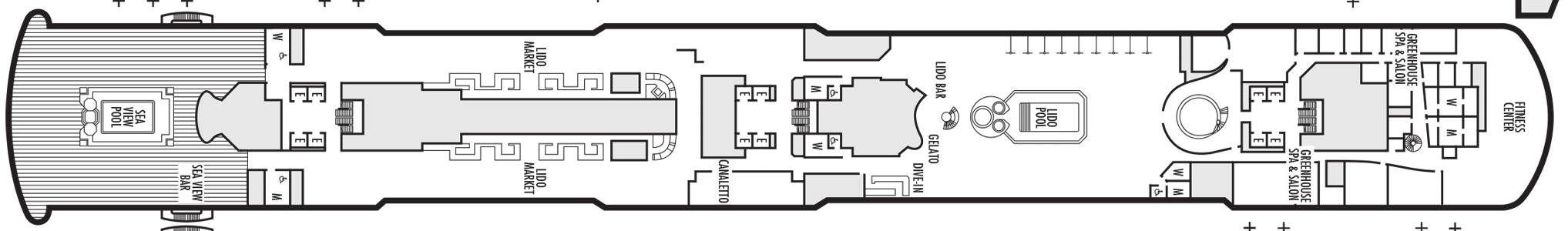Deckplan Deck 9 Lido Deck – Nieuw Statendam