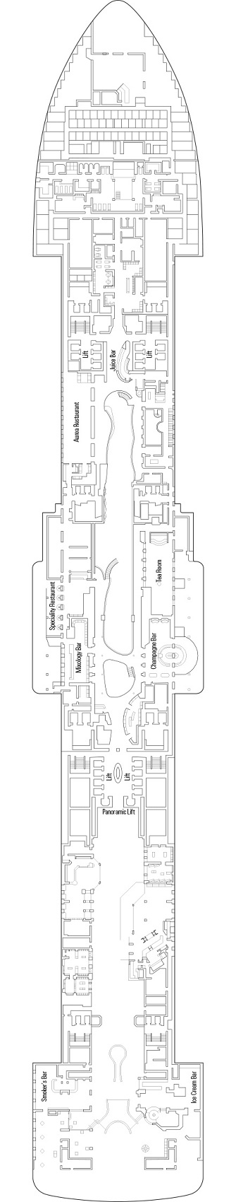 Deckplan Deck 8 - Madrid – MSC World Europa