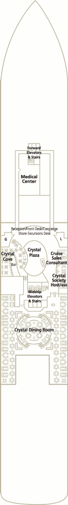 Deckplan Crystal Deck – Crystal Serenity
