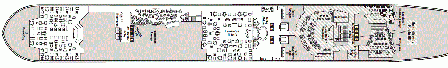 Deckplan Deck 3 – Disney Wonder