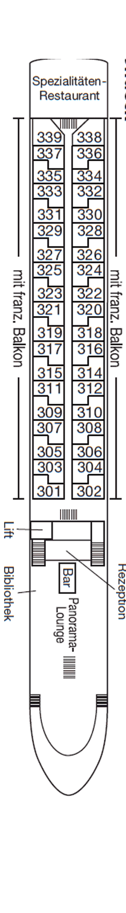 Deckplan Oriondeck – Asara