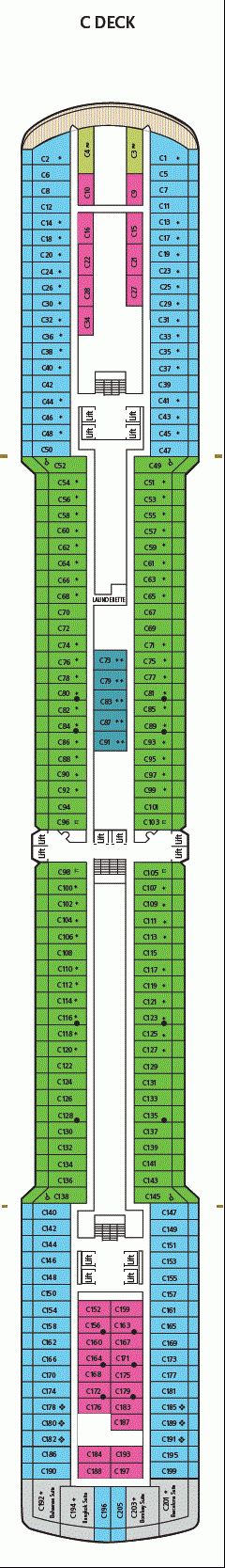 Deckplan C Deck – Arcadia