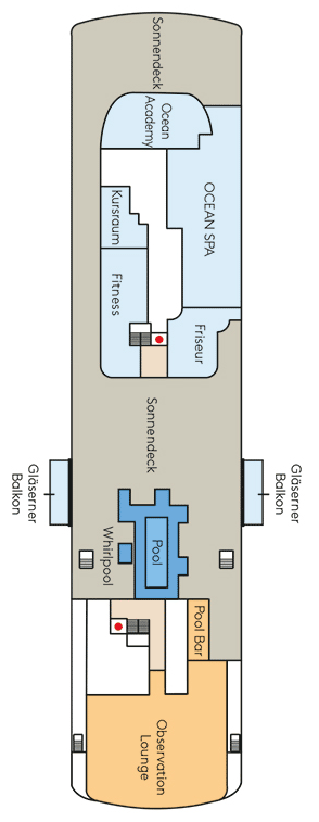 Deckplan Deck 8 – HANSEATIC inspiration