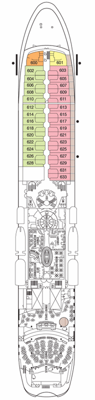 Deckplan Deck 6 – Seven Seas Navigator