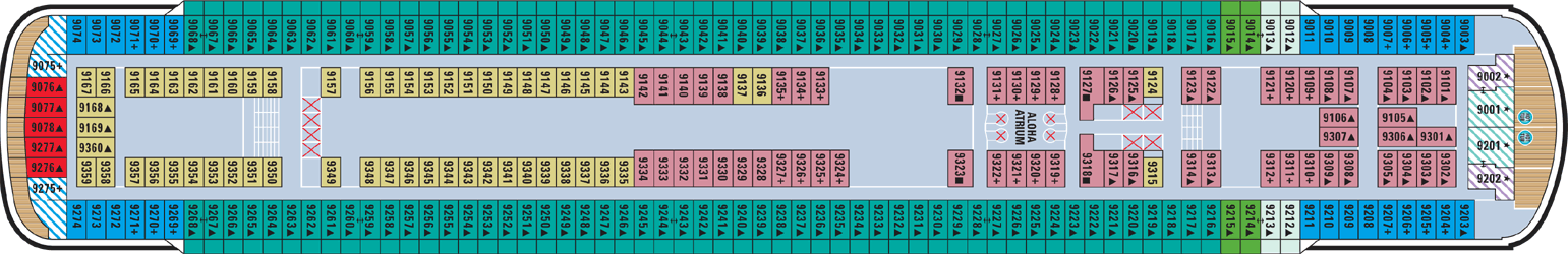 Deckplan Fjord Deck – Norwegian Sky