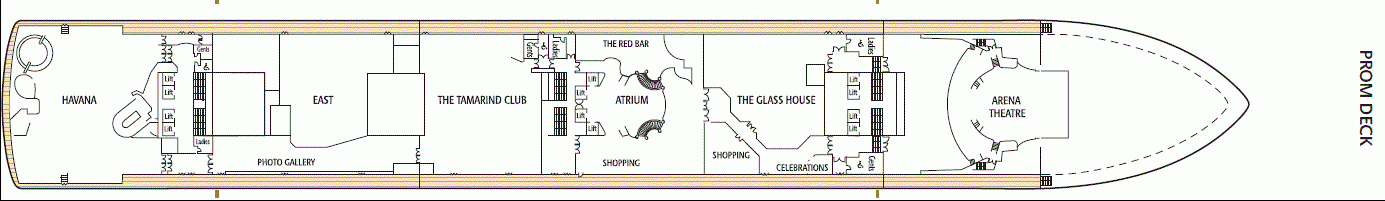 Deckplan Prom Deck – Ventura