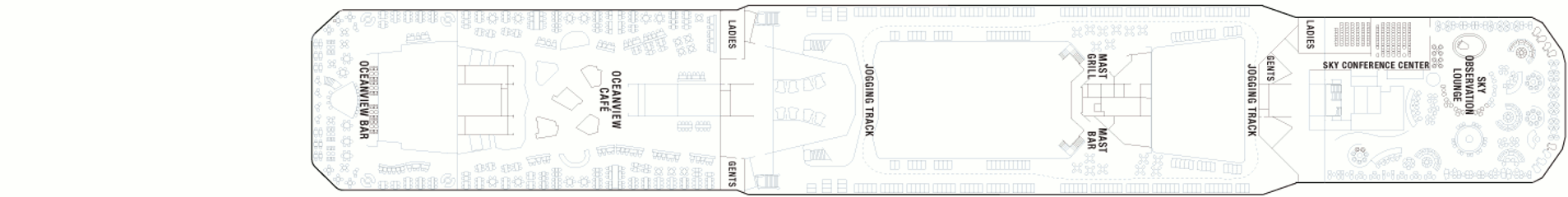Deckplan Lido Deck – Celebrity Solstice  