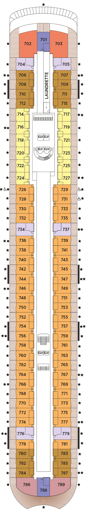 Deckplan Deck 7 – Seven Seas Prestige