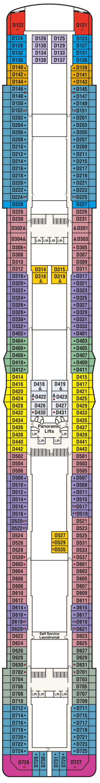 Deckplan Deck 9 Dolphin – Sky Princess