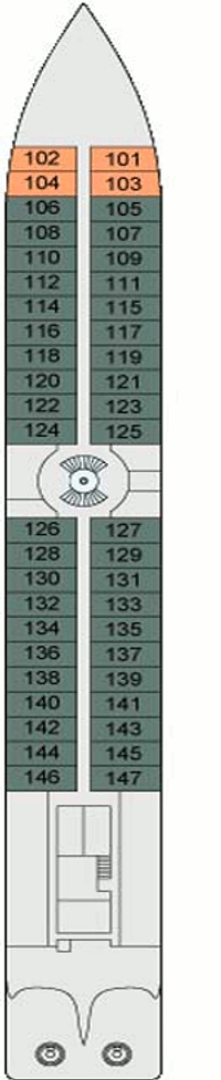 Deckplan Deck 1 – A-Rosa Mia