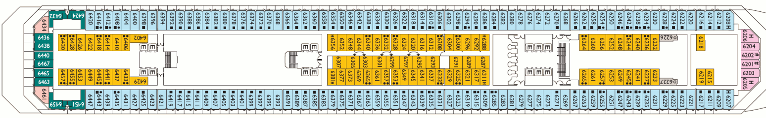 Deckplan Lisbona Deck – Costa Fortuna