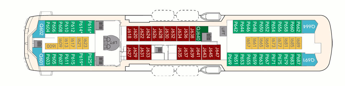 Deckplan Deck 6 – Trollfjord