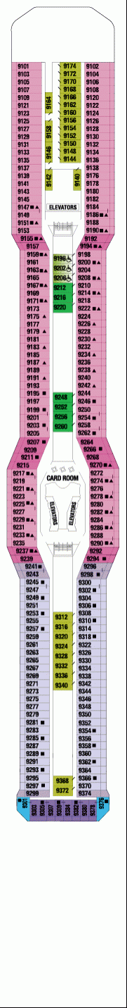 Deckplan Promenade-Deck – Celebrity Reflection