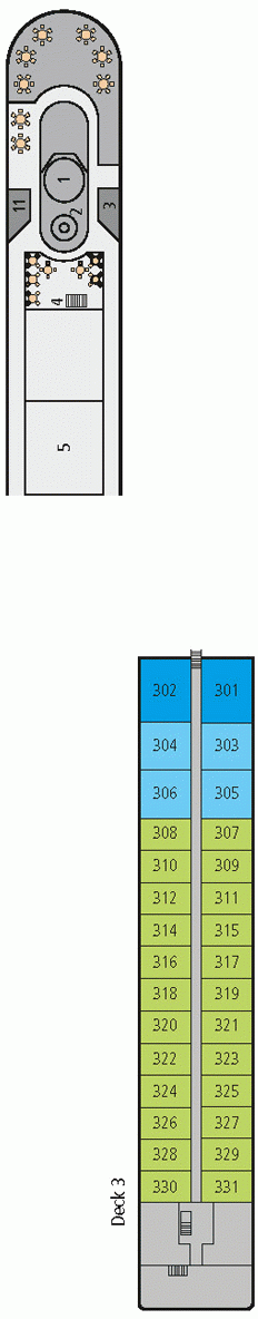 Deckplan Deck 3 – A-Rosa Silva