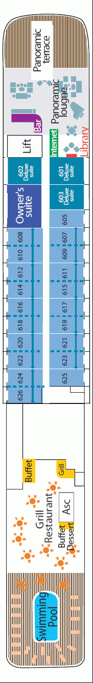 Deckplan Deck 6 Le France – Boréal