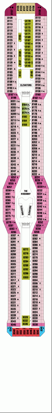 Deckplan Vista Deck – Celebrity Silhouette