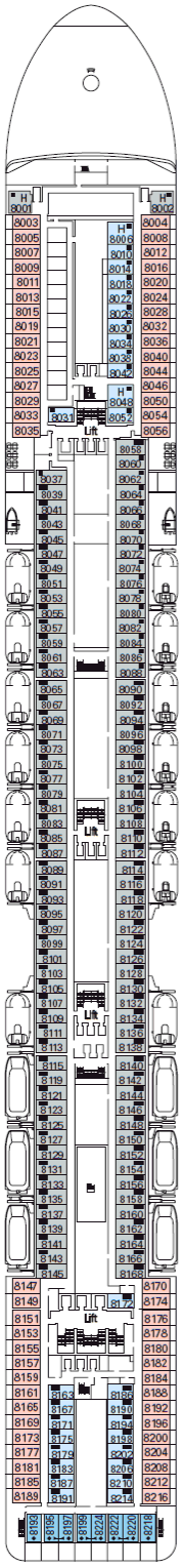 Deckplan Tasso – MSC Poesia