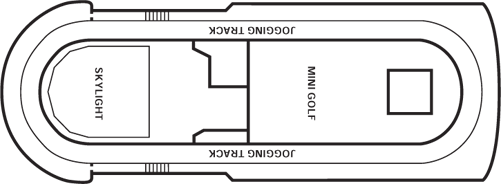 Deckplan Sun Deck – Carnival Ecstasy